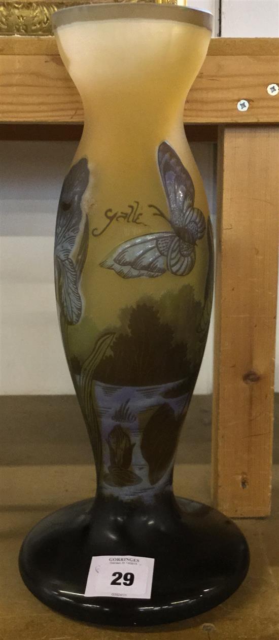Galle style vase(-)
